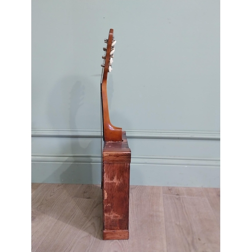 2062 - Eight string box mandolin {63 cm H x 26 cm W x 10 cm D}.