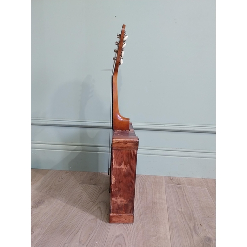 2062 - Eight string box mandolin {63 cm H x 26 cm W x 10 cm D}.