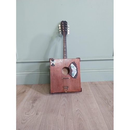 2062 - Eight string box mandolin {63 cm H x 26 cm W x 10 cm D}.