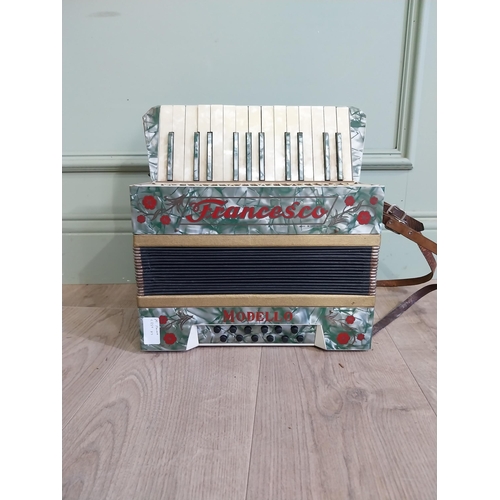 2065 - Francesco Modello button accordian {33 cm H x 34 cm W x 22 cm D}.