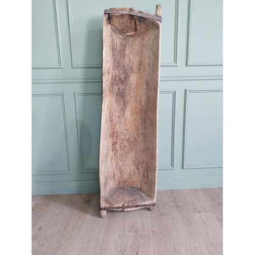 2068 - 19th C. pine dough trough {24 cm H x 185 cm W x 50 cm D}.