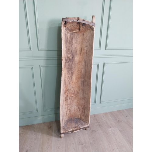 2068 - 19th C. pine dough trough {24 cm H x 185 cm W x 50 cm D}.