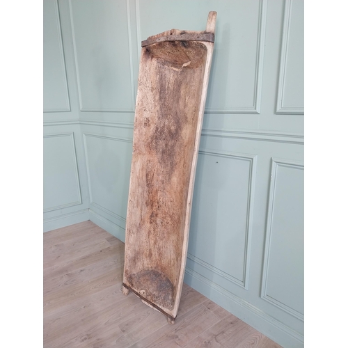 2068 - 19th C. pine dough trough {24 cm H x 185 cm W x 50 cm D}.