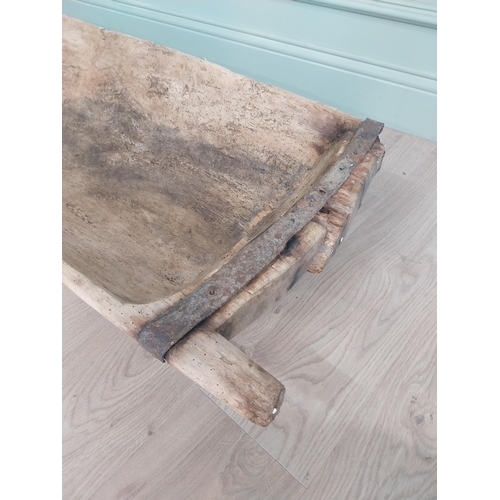 2068 - 19th C. pine dough trough {24 cm H x 185 cm W x 50 cm D}.