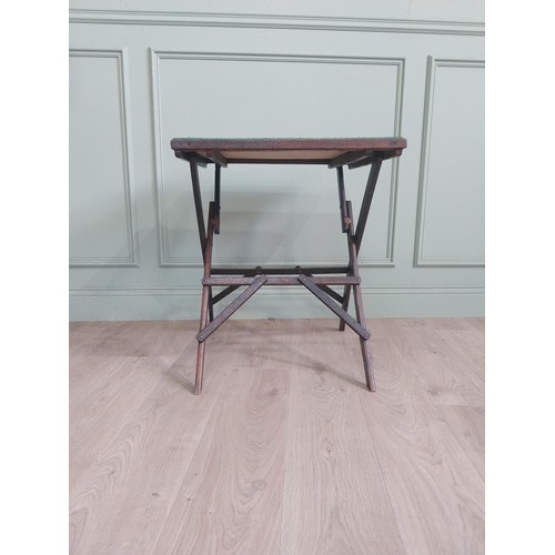 2071 - Folding card table {67 cm H x 56 cm W x 56 cm D}.