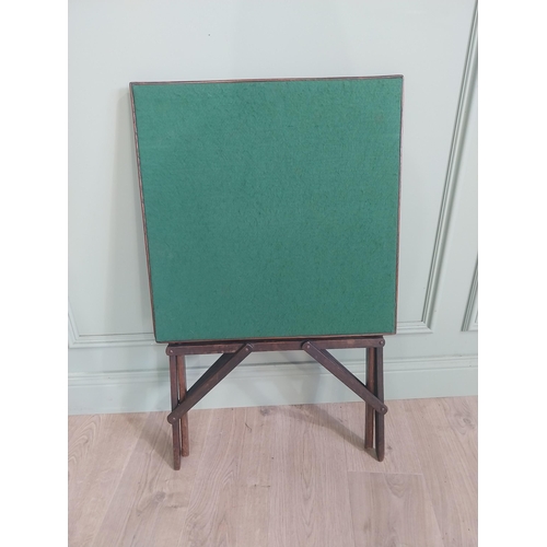 2071 - Folding card table {67 cm H x 56 cm W x 56 cm D}.