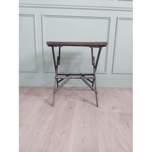 2071 - Folding card table {67 cm H x 56 cm W x 56 cm D}.