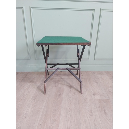 2071 - Folding card table {67 cm H x 56 cm W x 56 cm D}.