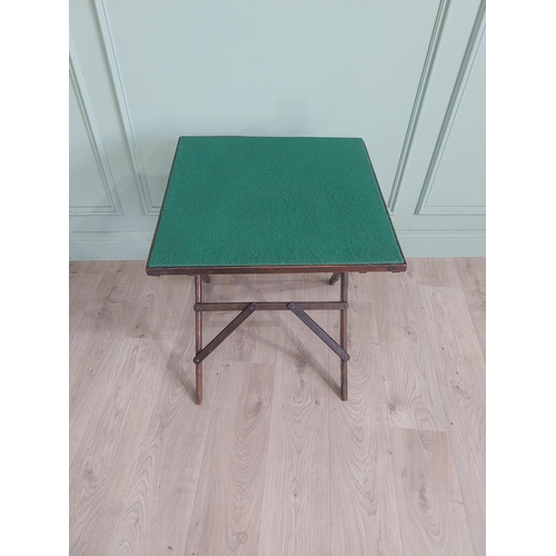 2071 - Folding card table {67 cm H x 56 cm W x 56 cm D}.