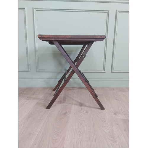 2071 - Folding card table {67 cm H x 56 cm W x 56 cm D}.