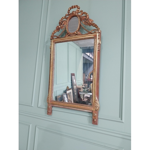 2060 - 19th C. French giltwood pier mirror {125 cm H x 64 cm W}.