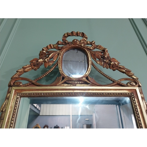 2060 - 19th C. French giltwood pier mirror {125 cm H x 64 cm W}.