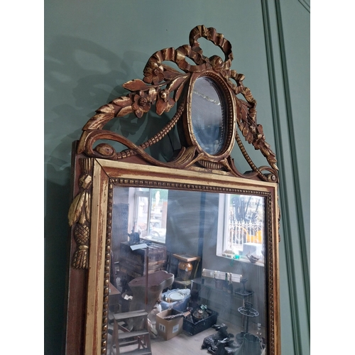 2060 - 19th C. French giltwood pier mirror {125 cm H x 64 cm W}.