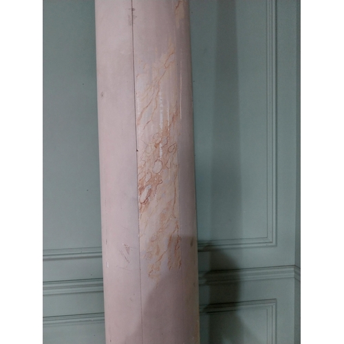 255 - Rare William IV painted pine and gesso doorway with Corinthian columns and pediment originally marbl... 