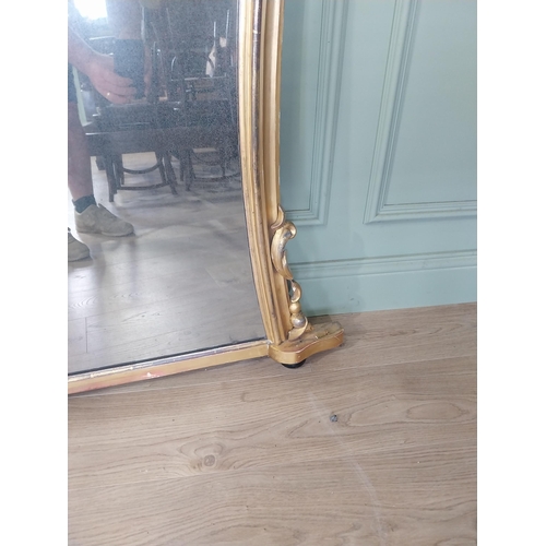 2113 - 19th C. giltwood overmantle mirror {146 cm H x 130 cm W}.