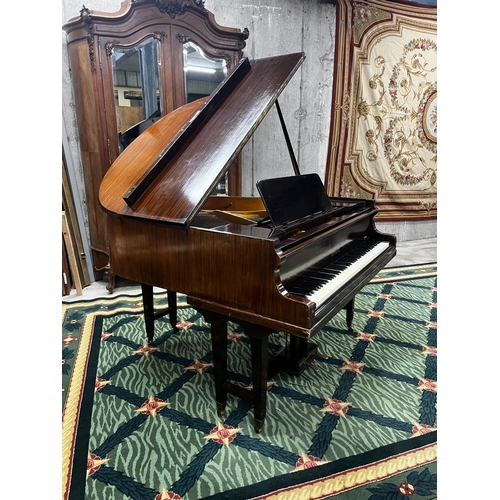 1328 - Victorian rosewood Hofmann baby Grand piano {190 cm H x 140 cm W x 140 cm D}.