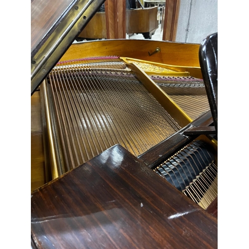 1328 - Victorian rosewood Hofmann baby Grand piano {190 cm H x 140 cm W x 140 cm D}.