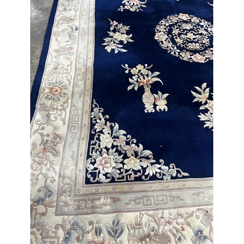 1349 - Good quality decorative carpet square {375 cm L x 278 cm W}.