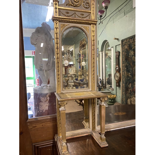 700 - 19th C. giltwood mirror in the Adams manner {173 cm H x 173 cm W}.