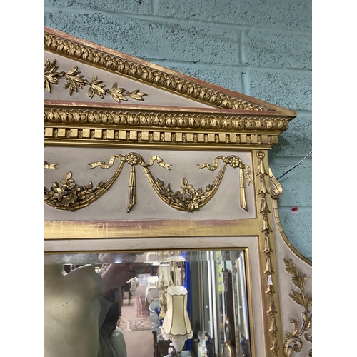 700 - 19th C. giltwood mirror in the Adams manner {173 cm H x 173 cm W}.