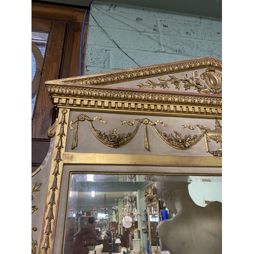 700 - 19th C. giltwood mirror in the Adams manner {173 cm H x 173 cm W}.