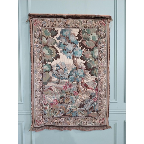 8 - Early 20th C. French tapestry Woodland scene {130 cm H x 90 cm W}.