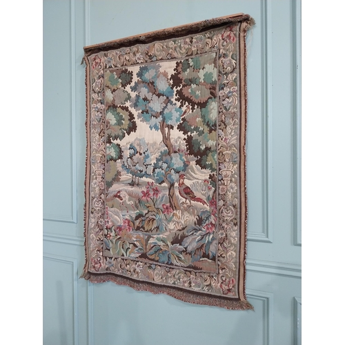 8 - Early 20th C. French tapestry Woodland scene {130 cm H x 90 cm W}.