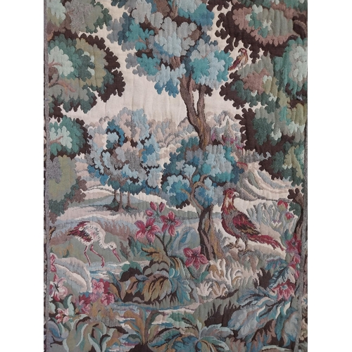 8 - Early 20th C. French tapestry Woodland scene {130 cm H x 90 cm W}.