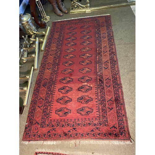 24 - Decorative Persian carpet runner {224 cm L x 116 cm W}.