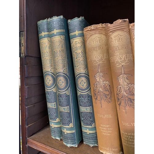 26 - Collection of eight Shakespeare novels and three volumes of the Cabinet of Irish Literature.