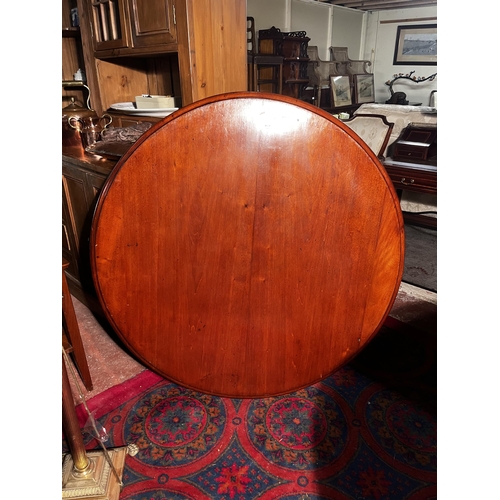 892 - 19th C. mahogany table top {119 cm Dia.}.