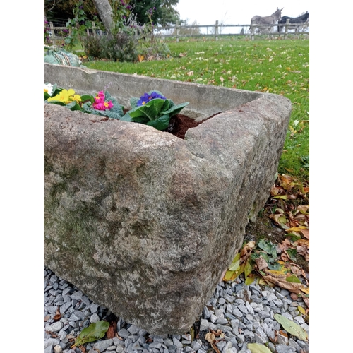 867 - Large Gritstone trough {H 40cm x W144cm x D 77cm }.