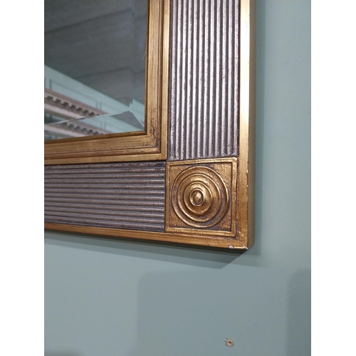 380 - Decorative gilt wall mirror. {58 cm H x 68 cm W}.