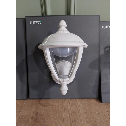 499 - Five Lutec display lights on board. {Approx 40 cm H x 45 cm D}