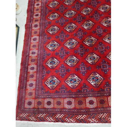 9 - Good quality decorative Persian carpet square. {290 cm H x 205 cm W}.