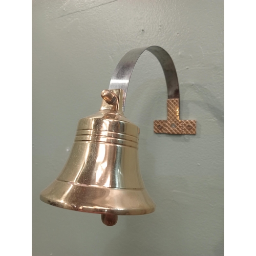 294 - Brass shop door bell  {H 17cm x W 9cm x D 23cm }