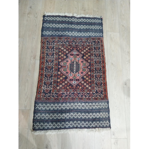 101 - Antique Persian carpet runner. {156 cm H x 85 cm W}.