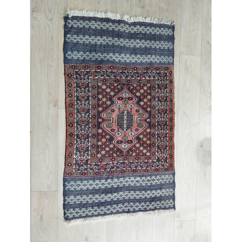 101 - Antique Persian carpet runner. {156 cm H x 85 cm W}.