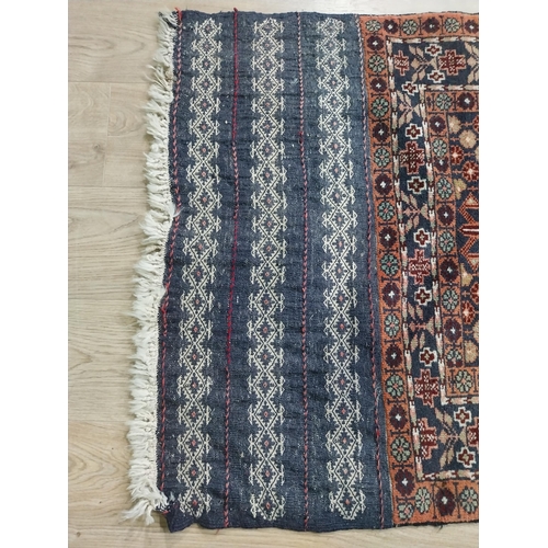 101 - Antique Persian carpet runner. {156 cm H x 85 cm W}.