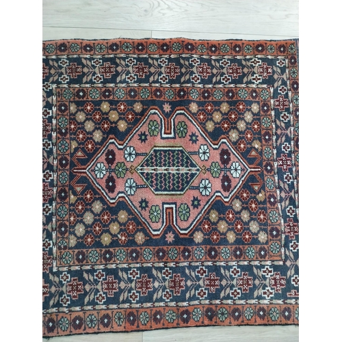 101 - Antique Persian carpet runner. {156 cm H x 85 cm W}.