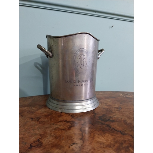 12 - Early 20th C. French silver plate Champagne bucket. {23 cm H x 24 cm W}.