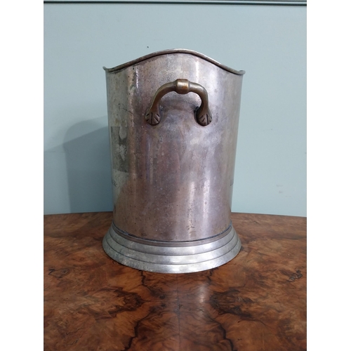 12 - Early 20th C. French silver plate Champagne bucket. {23 cm H x 24 cm W}.