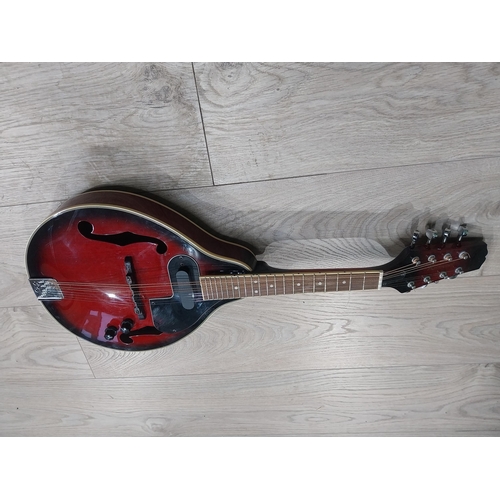 136 - Richwood Mandolin in soft case.