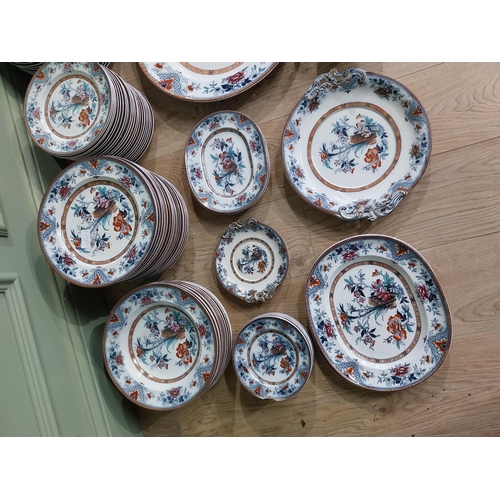 148 - 19th. C. Wedgewood Pearl Nankin dinner service approx. ninety pieces including entree dishes, tureen... 