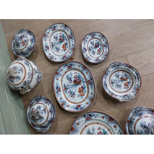 148 - 19th. C. Wedgewood Pearl Nankin dinner service approx. ninety pieces including entree dishes, tureen... 