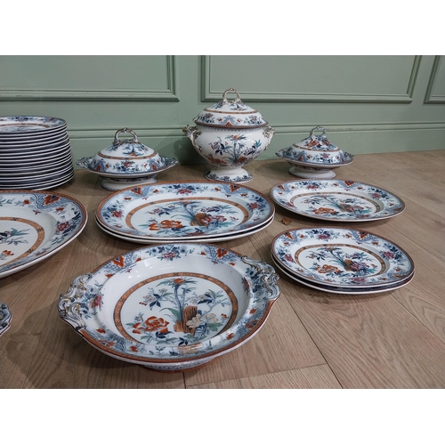 148 - 19th. C. Wedgewood Pearl Nankin dinner service approx. ninety pieces including entree dishes, tureen... 