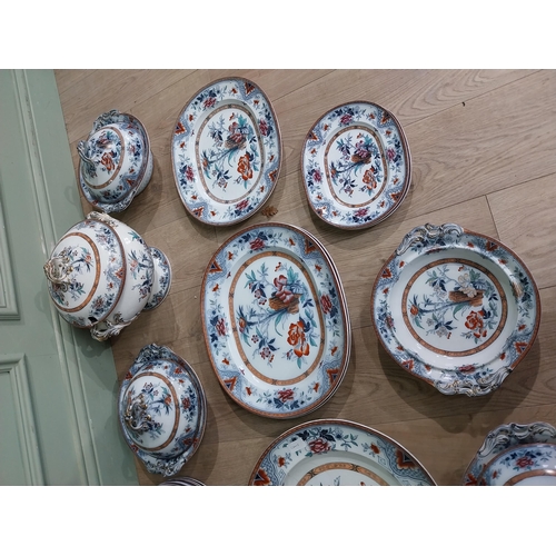 148 - 19th. C. Wedgewood Pearl Nankin dinner service approx. ninety pieces including entree dishes, tureen... 