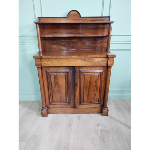 150 - William IV chiffonier with two blind doors flanked by columns. {170 cm H x 117 cm W x 49 cm D}.