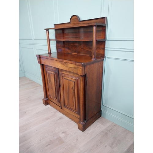 150 - William IV chiffonier with two blind doors flanked by columns. {170 cm H x 117 cm W x 49 cm D}.