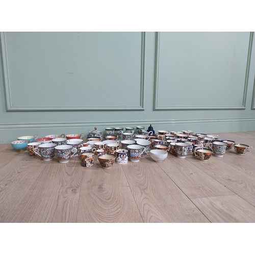 166 - Large collection of assorted tea cups, saucers, egg cups and vases  including some Crown Derby, Ayns... 